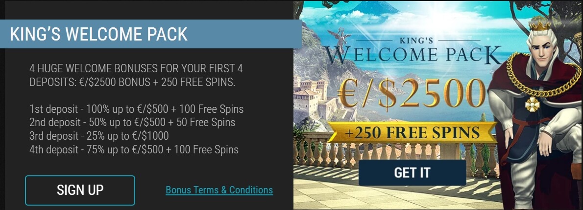 KingBilly Bonus Online Casino