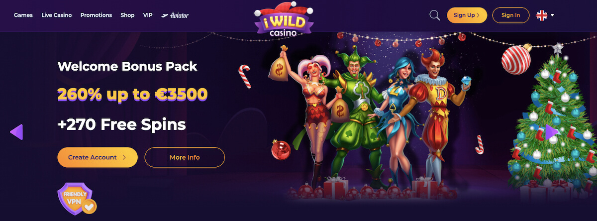 Welcome Bonus iWild Casino